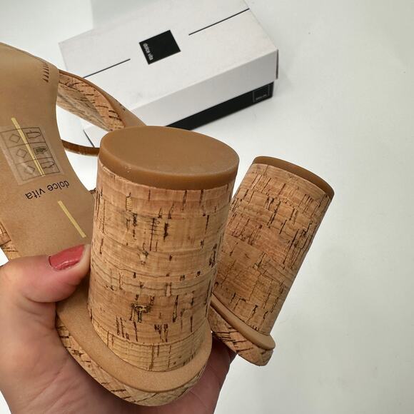 DOLCE VITA New in Box Noles Strappy Heel in Natural Cork // 11 - Picture 9 of 15